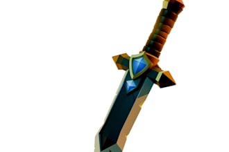 create a stylized low poly 3d model for your game