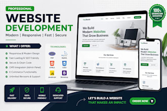 a full stack PHP website with mysql database and admin pannel