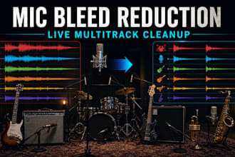 reduce microphone bleed in multitrack live recordings