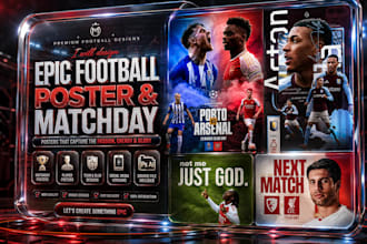 design non generic football poster sport flyer banner basketball soccer poster