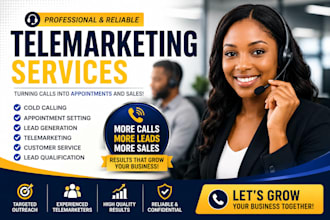 do b2b cold calling, telemarketing and appointment setting,