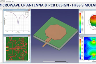 design rf microwave antenna and rf pcb with hfss or cst simulation