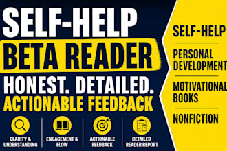 be your beta reader beta read  self help, personal development motivational book
