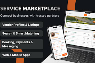 build implement service marketplace booking platform vendor management web app