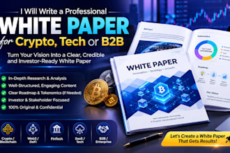 write a professional white paper for crypto tech or b2b