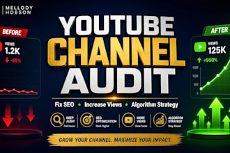 conduct an indepth youtube channel audit and growth strategy