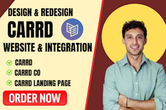 design and redsign carrd website carrd landing page design carrd co