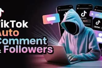 tiktok live bot, mass commenting tiktok bot,auto follow,auto like, auto dm bot