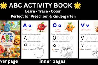 create printable kids activity books, coloring books and educational ebooks