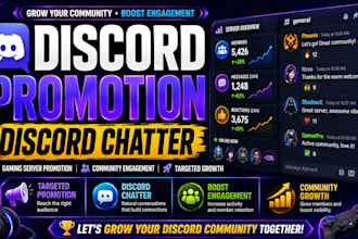 do discord promotion, discord chatter, gaming server promotion, boost engagement