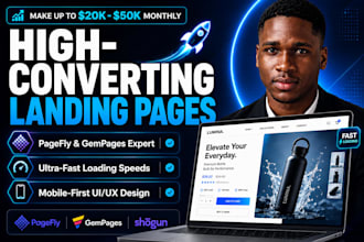 build shopify landing page with pagefly, gempage, shogun to boost shopify sales