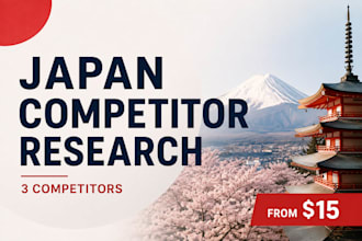 research 3 competitors in japan for your business