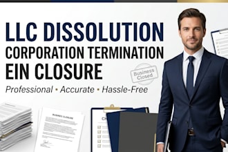 close down dissolve llc, terminate corporation with ein shutdown llc dissolution