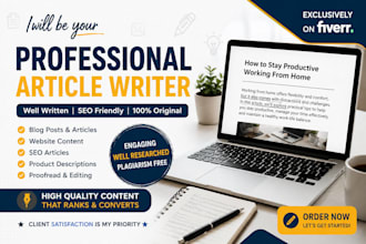 write high quality articles and blog posts