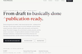 copy edit and proofread your academic paper or research manuscript