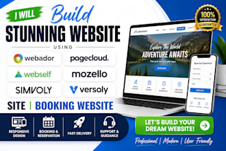 build webador pagecloud webself mozello simvoly versoly sitew booking website