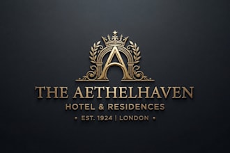 design a luxurious hotel logo for your brand