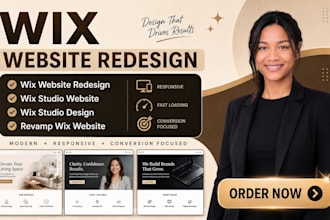 wix website redesign, wix studio website, wix studio design, revamp wix website
