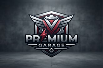 design a powerful garage logo for your brand