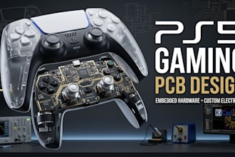 design ps5 gaming accessory pcb and embedded electronics hardware