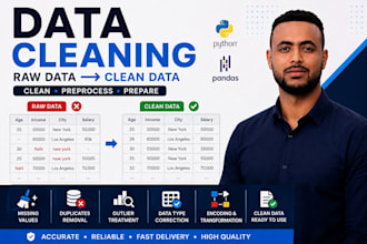 clean, preprocess and prepare your data with python pandas