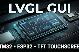 develop lvgl gui for stm32 esp32 tft lcd touchscreen display