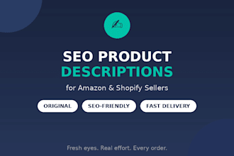 write SEO friendly product descriptions