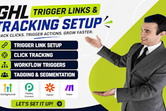 set up gohighlevel trigger links and tracking automation ga4 utm tracking gclid