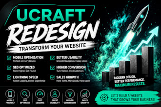 ucraft redesign mobile optimization SEO speed usability conversion sales growth