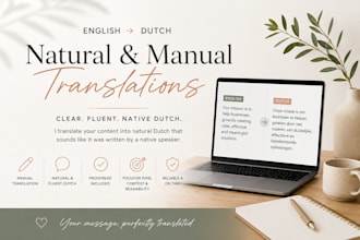 translate english to dutch manually and naturally