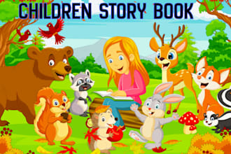 illustrate children story book children story kids book art picture book
