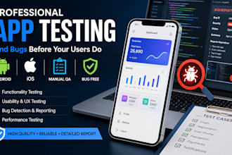 test your mobile app and report bugs and usability issues
