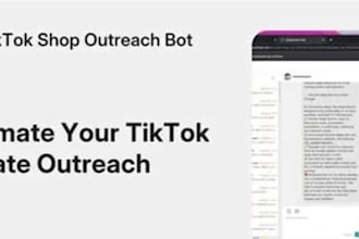 tiktok outreach bot,tiktok shop bot,live streaming bot, manychat bot, automation