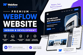 design and develop a premium webflow website