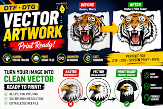 manually vectorize your ai generated logo or artwork