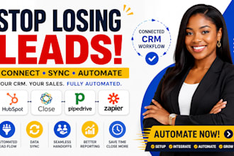 setup close io crm pipedrive workflow hubspot crm automation zapier integration