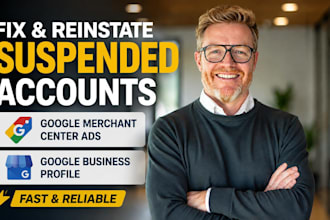 fix google merchant center ads, reinstate my business profile suspension fast