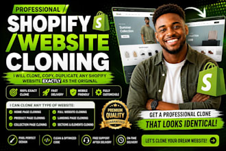 clone shopify store, shopify landing page by gempages, replo, pagefly, funnelish