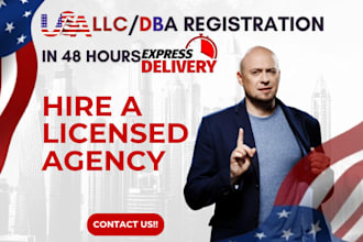 llc registration USA wyoming california dba business registration ein in 48 hour