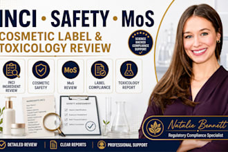 review inci ingredients safety regulation mos cosmetic labels, toxicology report
