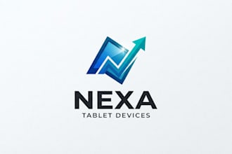 design a modern tablet logo for your brand
