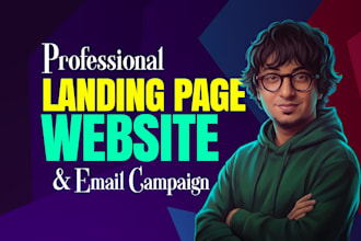design and build a business landing page or website