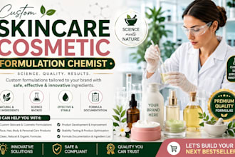 your custom skincare cosmetic formulation chemist