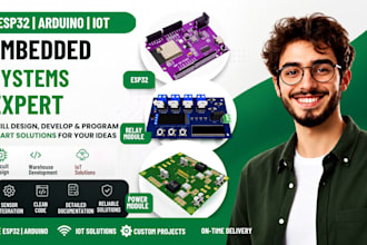 do professional esp32 pcb design, arduino programming, iot and embedded systems