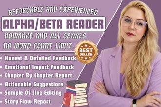 horror beta reader, beta read memoir, critique novel romance beta reader