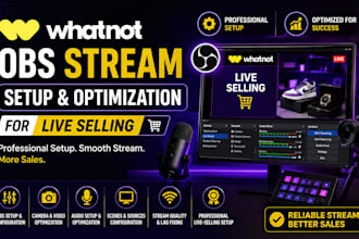 setup and optimize your whatnot obs stream for live selling