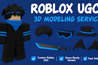 custom roblox ugc accessories and 3d models
