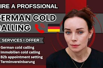 german cold calling expert virtual sales assistant b2b real estate cold calling