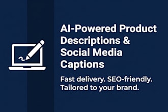 write product descriptions and social media captions