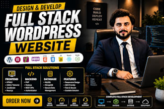 be your full stack website developer